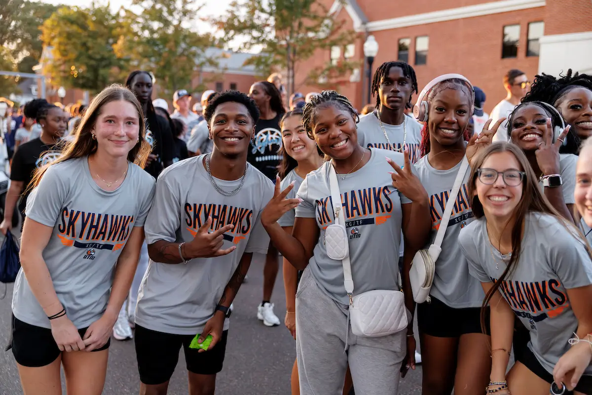 Students on the Quad.