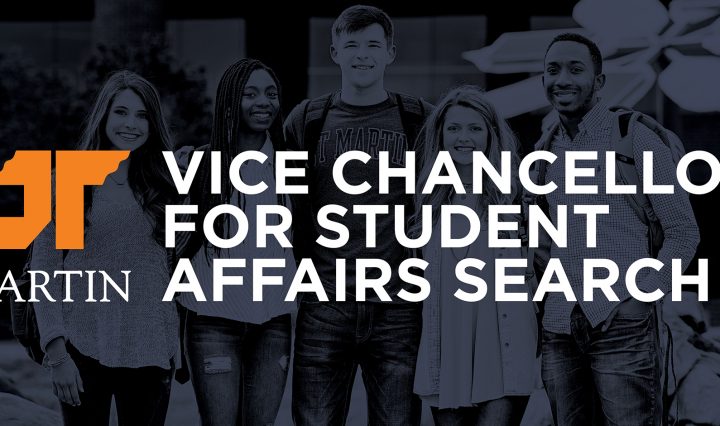 Vice chancellor for student affairs position search graphic